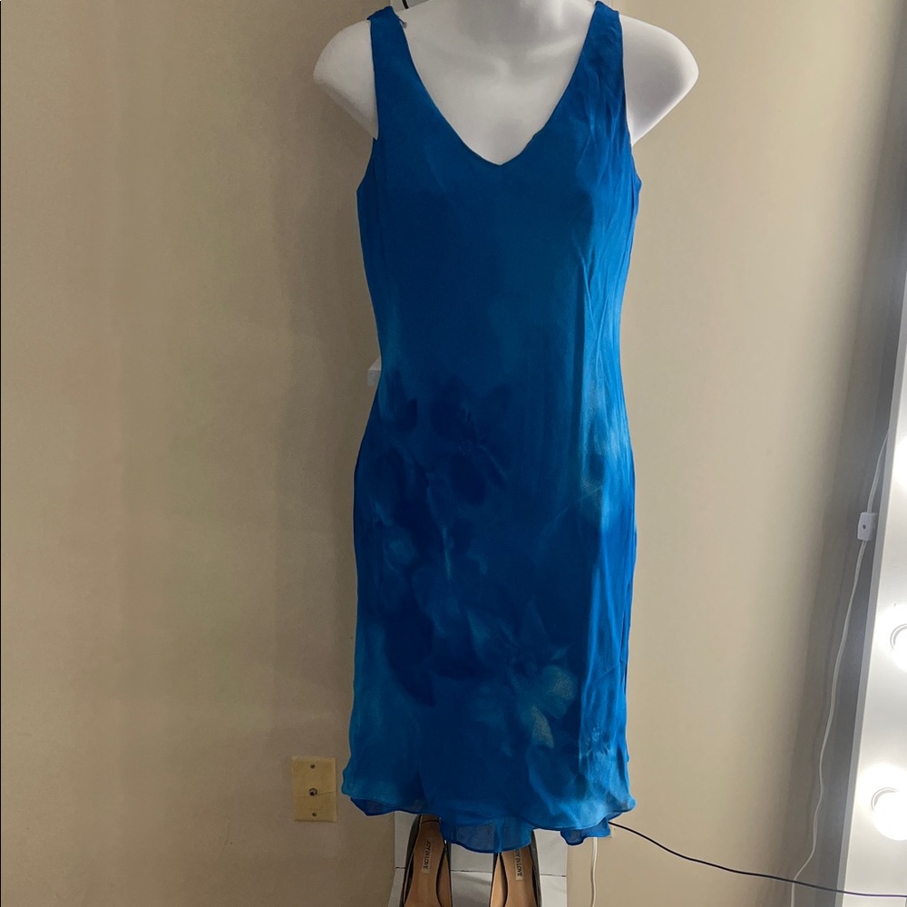 Jones New York Bright Blue Dress